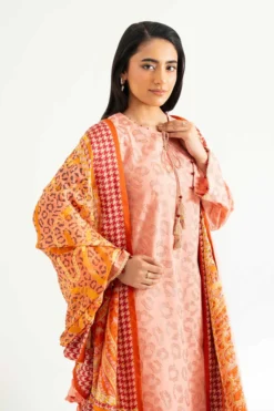 3 Piece - Digital Printed Embroidered Suit - 42501718