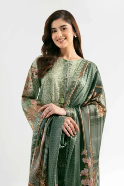 3 Piece - Digital Printed Embroidered Suit - 42501841