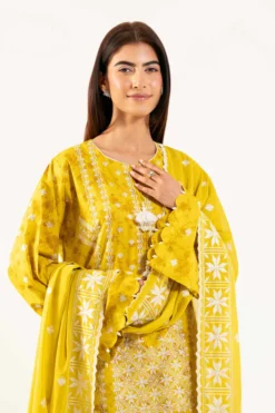 3 Piece - Printed Embroidered Suit - 42501871
