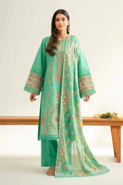3 Piece - Digital Printed Embroidered Suit - 42501885