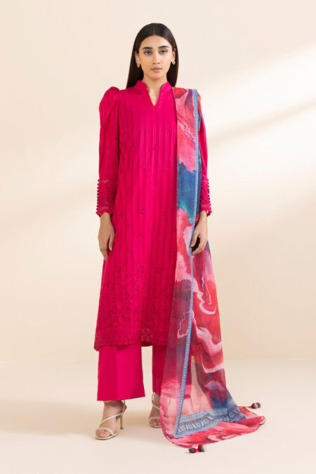 Sapphire 3 Piece - Embroidered Dobby Suit