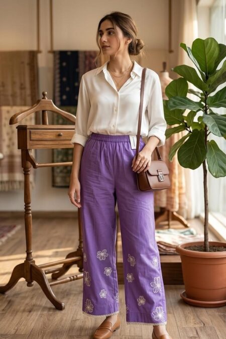 Sapphire Purple Trouser