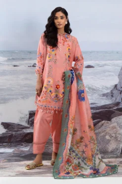 Sana Safinaz 3Pc Embroidered Lawn Suit M252-018B-Cv