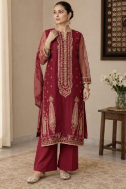 SAPPHIRE STITCHED KURTA NET
